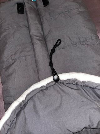 Sacco passeggino grigio con interno caldo