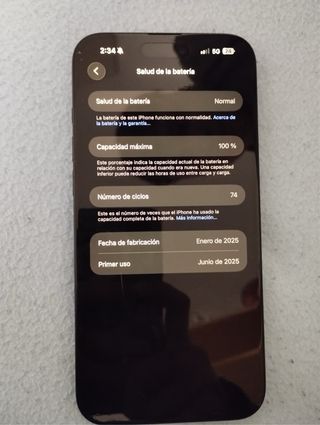 iPhone 16 Plus 128GB Negro 100% Salud