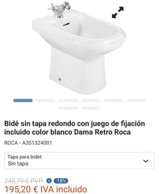 Bidet ROCA Victoria con grifo – varios disponibles