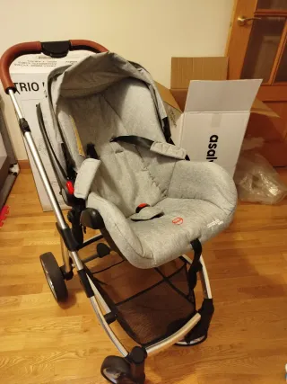 Cochecito bebé Asalvo 3 piezas + accesorios extra