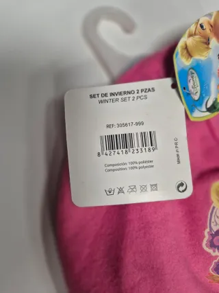 Gorro y bufanda Disney Campanilla