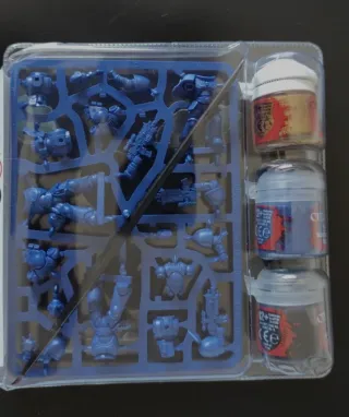 Pack Marines Espaciales + Pincel + 3 Colores