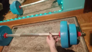 BARRA DISCOS MUSCULACION GYM PESA VINTAGE 8kg