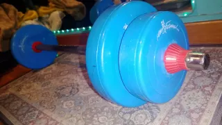 BARRA DISCOS MUSCULACION GYM PESA VINTAGE 8kg