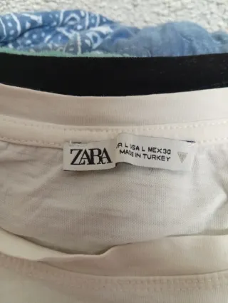 2 Camisetas Zara Talla L Divertidas