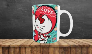 Tazza in porcellana con disegno Hello Kitty