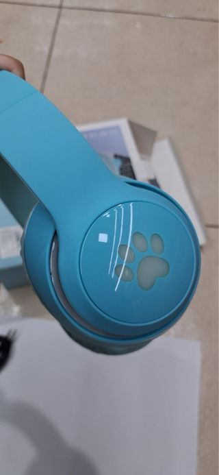 Auriculares Bluetooth Niños LED Gato Multicolor