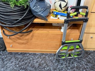 Sofá Cama Gris y Blanco