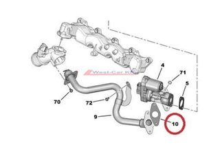 Válvula EGR Jumper/Ducato/Boxer/Transit Nueva