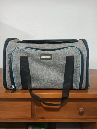 MascotasTransportín OMORC gris y verde