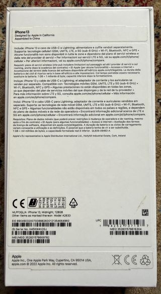 iPhone 13 128GB Negro Batería 80%