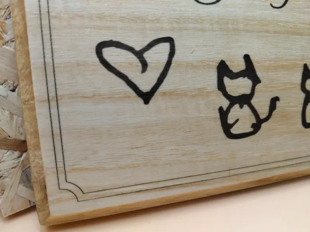 Cuadro de madera con grabado láser personalizado