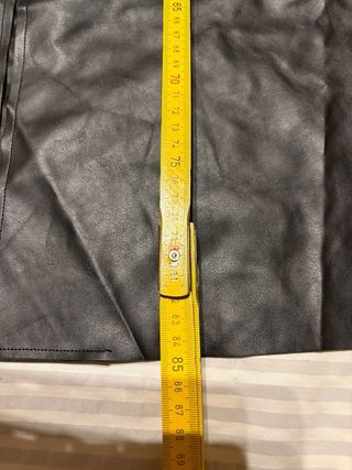 Gilet nero in ecopelle nuovo