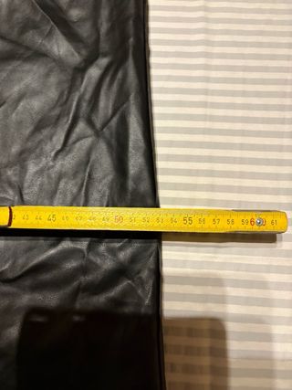 Gilet nero in ecopelle nuovo