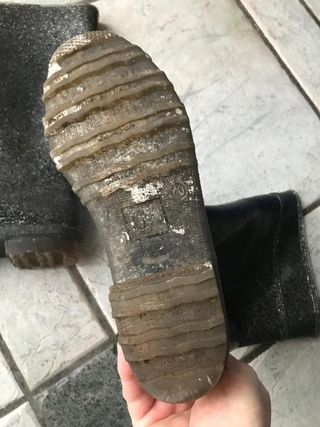 Stivali neri glitterati