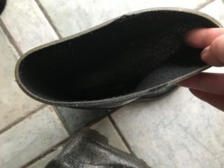 Stivali neri glitterati