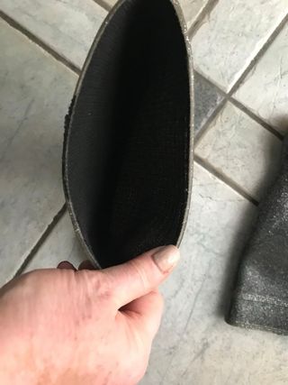 Stivali neri glitterati