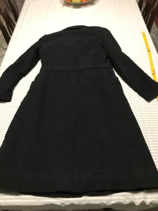 Cappotto nero con cintura