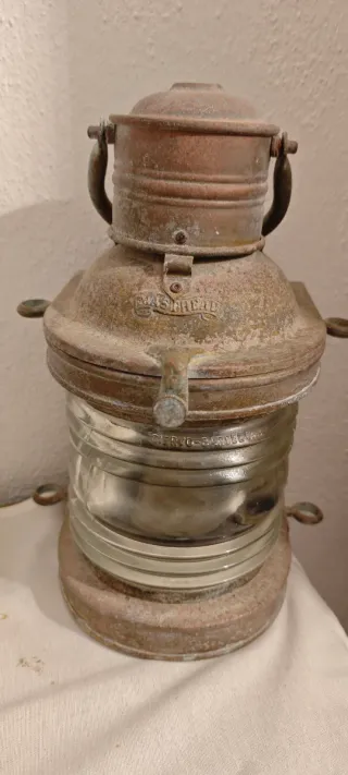 Farol Náutico Bronce Lente Fresnel