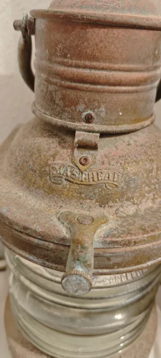 Farol Náutico Bronce Lente Fresnel