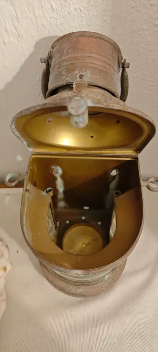 Farol Náutico Bronce Lente Fresnel