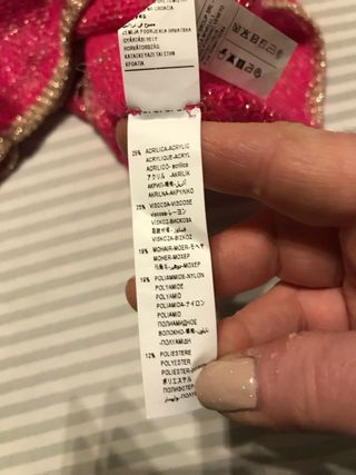 Maglia donna rosa con fili dorati