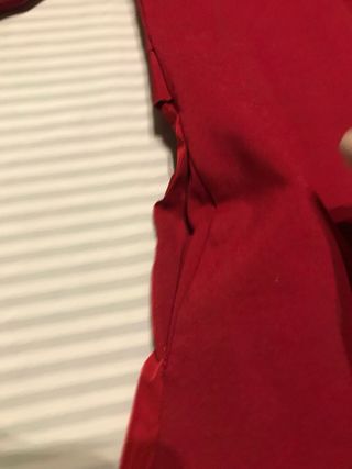 Abito rosso con tasche