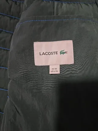 Plumífero Lacoste Azul y Verde