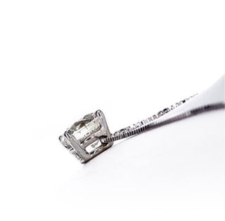 Collar 1.27ct. Diamante Natural Oro Blanco.