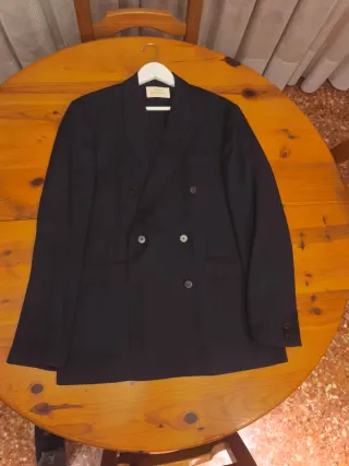 Americana negra doble botonadura