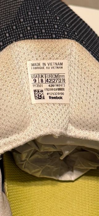 Zapatillas Reebok CrossFit Azul y Amarillo