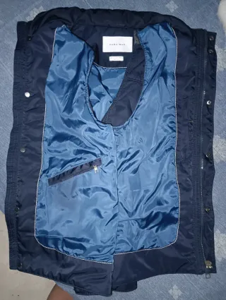 Chaleco Zara Hombre Azul Talla M