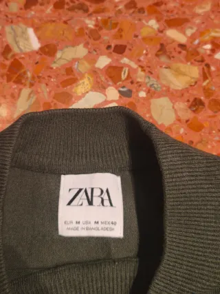 Jersey de cuello Perkins verde oliva