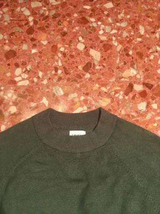 Jersey de cuello Perkins verde oliva