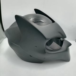 Casco Moto Negro Diseño Agresivo