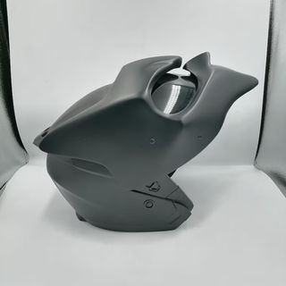 Casco Moto Negro Diseño Agresivo