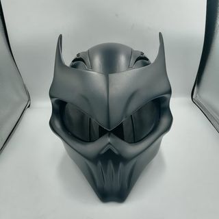 Casco Moto Negro Diseño Agresivo