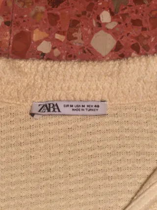 Polo oversize ZARA amarillo bebé