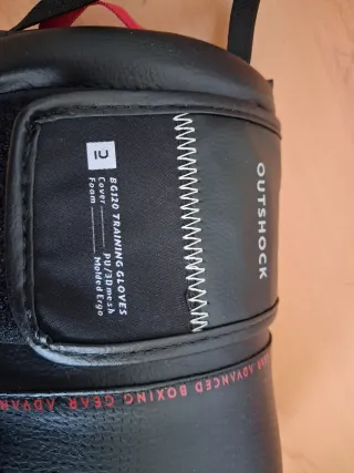 Guantes de Boxeo Outshock 12oz Negros