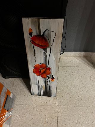 Tríptico de cuadros modernos