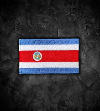 Costa Rica 🇨🇷 Parche bandera termoadhesiva