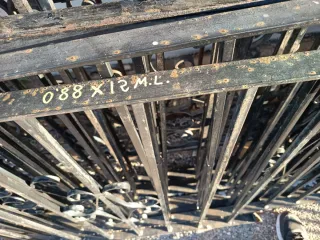 Barandilla de hierro macizo