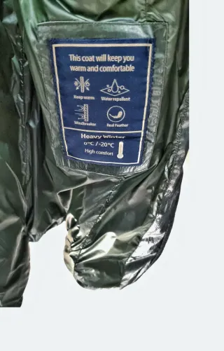 Plumífero Henry Arroway Verde Talla XL