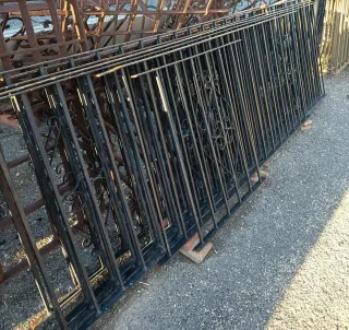 Barandilla de hierro macizo forjado