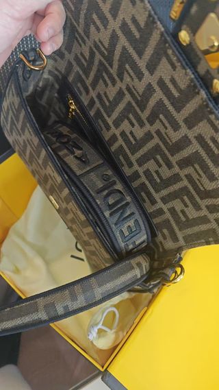 Borsa Fendi Marrone e Oro