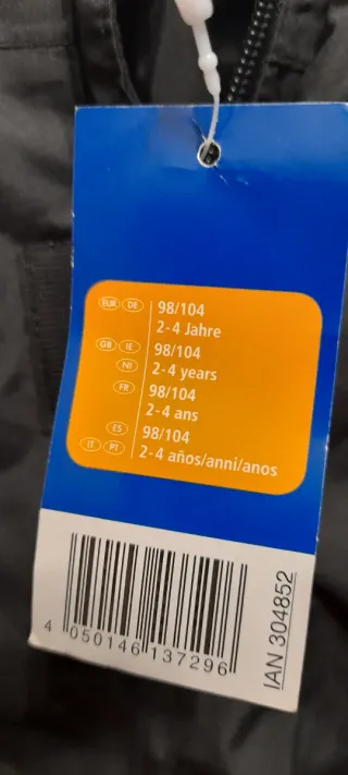 Mono de nieve infantil negro