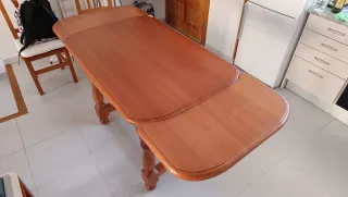 Mesa comedor extensible madera maciza