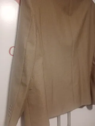 Chaqueta de traje elegante beige