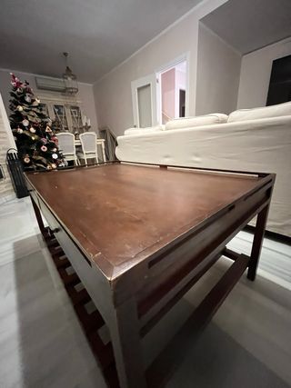 Mesa de centro de madera maciza