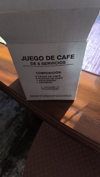 Juego de café Argentaria porcelana